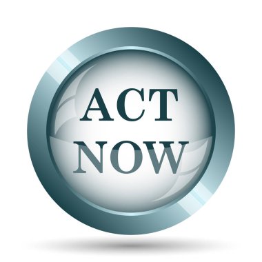 Şimdi simgesi hareket. Beyaz arka plan üzerinde Internet düğmesi.