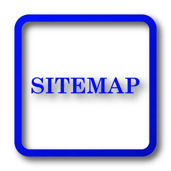 Ícone Mapa Site Sitemap Botão Site Fundo Branco — Fotografia de Stock