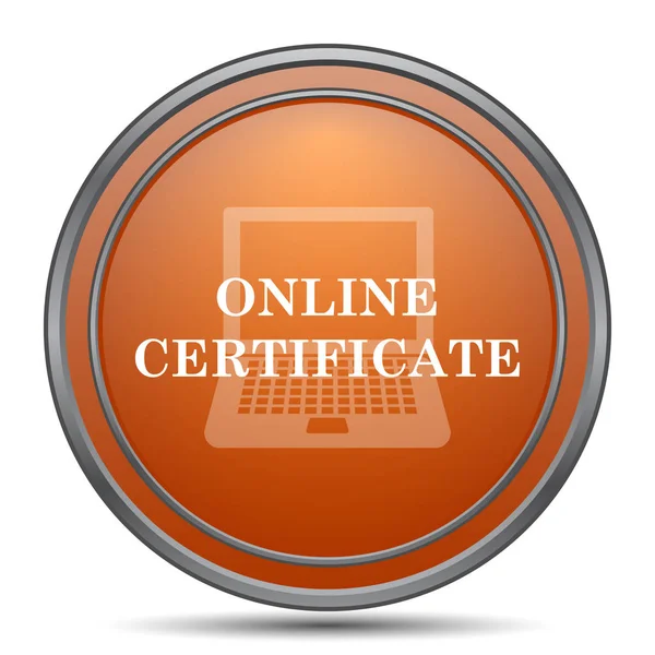 Çevrimiçi sertifika simge — Stok fotoğraf