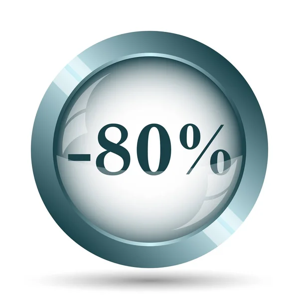 80 percent discount icon — Stock Photo, Image