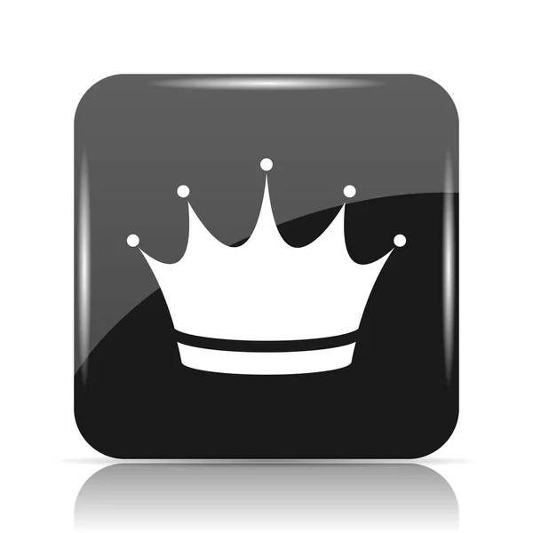 Піктограма Корони Кнопка Інтернету Білому Тлі — стокове фото