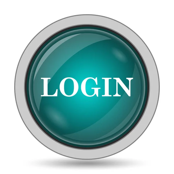 Login Symbol Website Taste Auf Weißem Hintergrund — Stockfoto