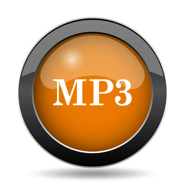 Mp3 Mp3 网站按钮白色背景 — 图库照片