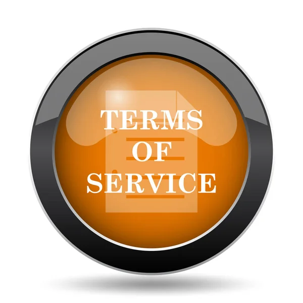 サービス アイコンの条件 白い背景のウェブサイトのボタンをサービス利用規約 — ストック写真
