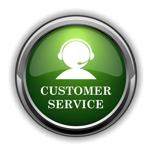 Εικονίδιο Εξυπηρέτησης Πελατών Πελάτης Υπηρεσία Ιστοσελίδα Κουμπί Λευκό Φόντο — Φωτογραφία Αρχείου