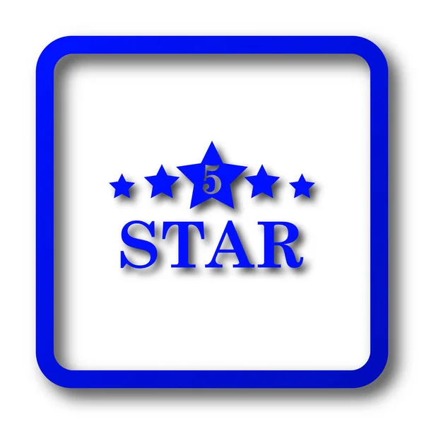 Ikonu Hvězdičky Hvězda Webové Stránky Tlačítko Bílém Pozadí — Stock fotografie