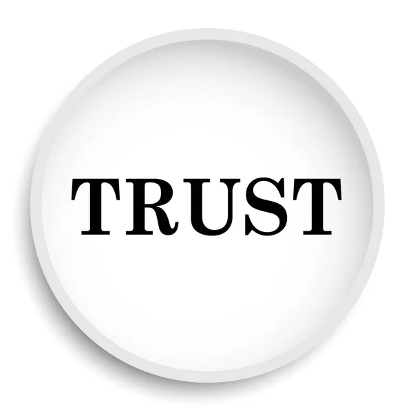 Trust Icon Trust Website Button White Background — Stock Photo, Image