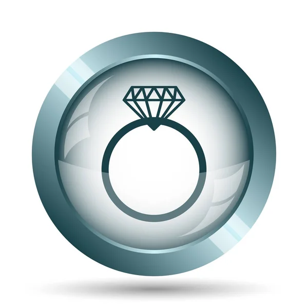 Diamantring-Symbol — Stockfoto