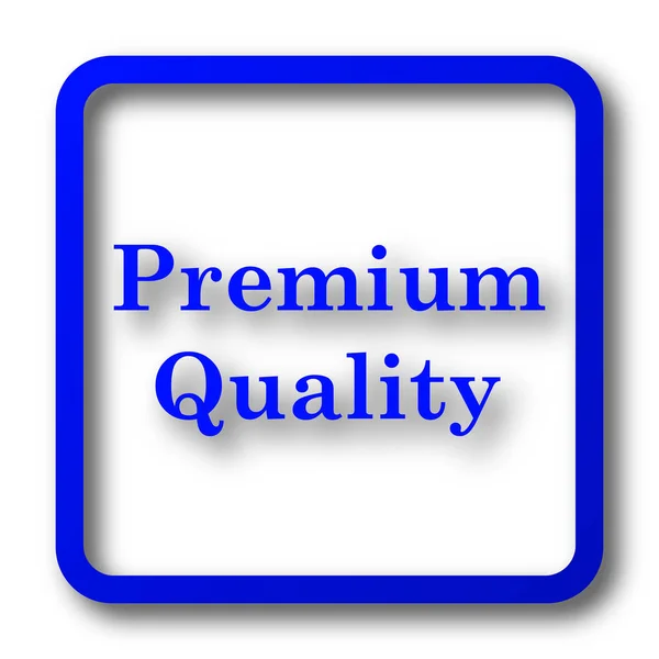Premium Kvalitet Ikon Premium Kvalitet Webbplats Knappen Vit Bakgrund — Stockfoto