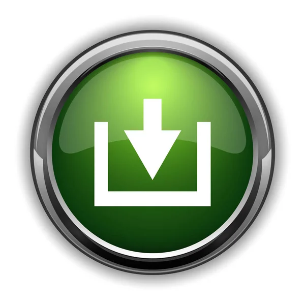 Descargar Icono Descargar Botón Del Sitio Web Sobre Fondo Blanco —  Fotos de Stock