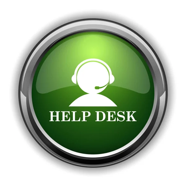 Helpdesk Ikonen Helpdesk Webbplats Knappen Vit Bakgrund — Stockfoto