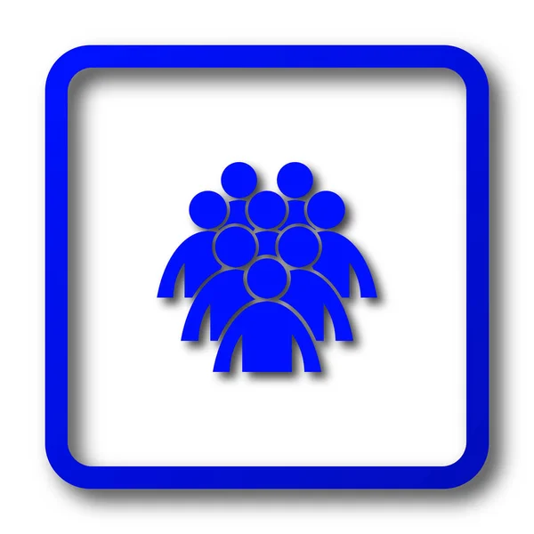 Icono Grupo Personas Grupo Personas Botón Del Sitio Web Sobre —  Fotos de Stock