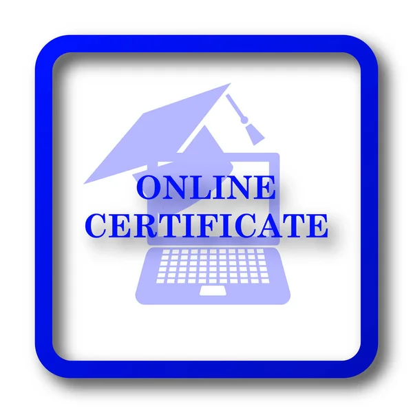 Online certificaat pictogram — Stockfoto