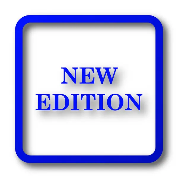 Иконка Нового Издания Кнопка Сайта Нового Издания Белом Фоне — стоковое фото