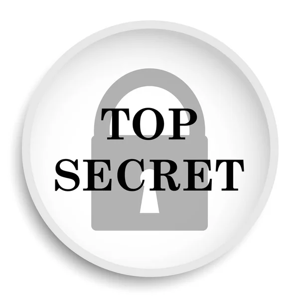 Icona Top Secret Pulsante Del Sito Web Top Secret Sfondo — Foto Stock