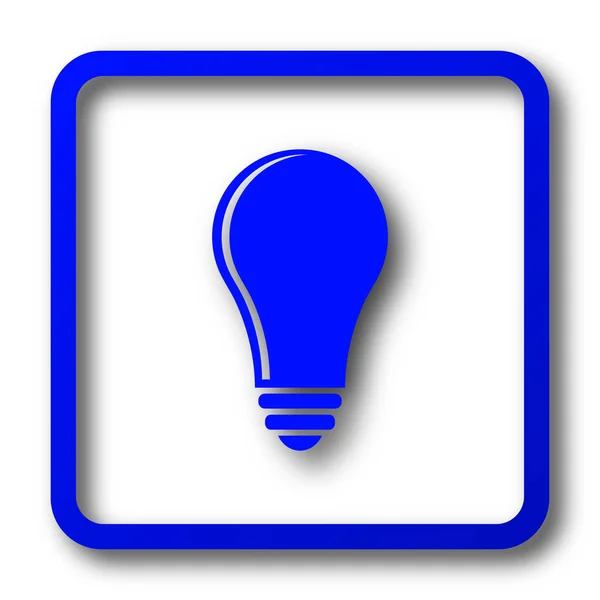Лампочка Значок Ідеї Лампочка Кнопка Веб Сайту Ідеї Білому Тлі — стокове фото