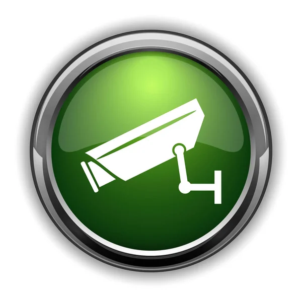 Значок Камеры Наблюдения Кнопка Камеры Наблюдения Белом Фоне — стоковое фото