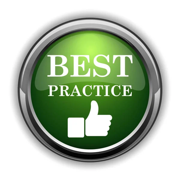 Best Practice Ikone Best Practice Website Taste Auf Weißem Hintergrund — Stockfoto