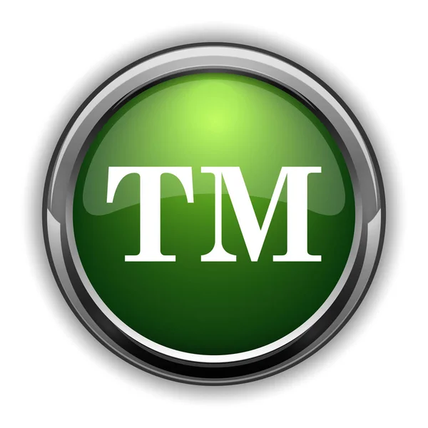 トレード マークのアイコン 白い背景の上の貿易マーク ウェブサイト ボタン — ストック写真