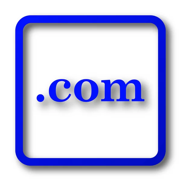 Com Simgesi Com Web Sitesi Düğmesini Beyaz Arka Plan Üzerinde — Stok fotoğraf