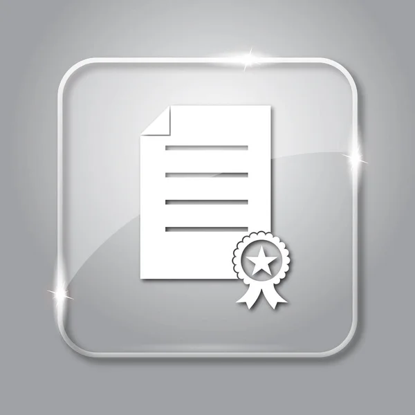 Certificate icon — Stock Photo, Image