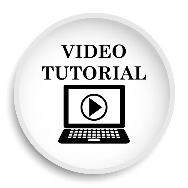 Video Tutorial Icono Botón Del Sitio Web Sobre Fondo Blanco —  Fotos de Stock