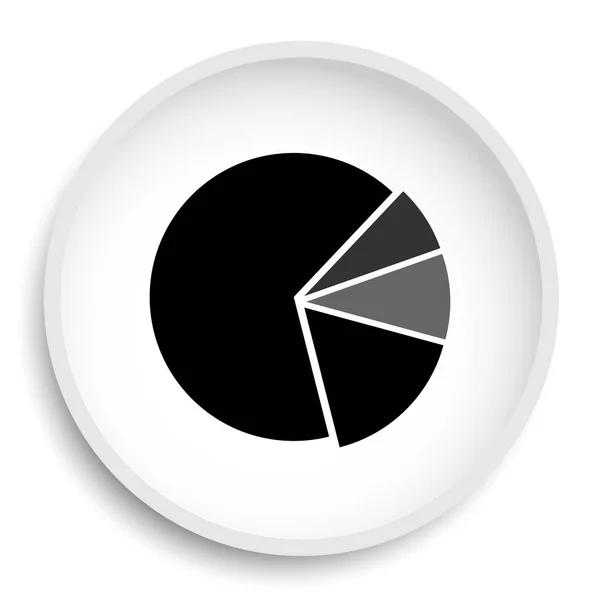 Diagrammkuchensymbol Diagramm Pie Website Taste Auf Weißem Hintergrund — Stockfoto