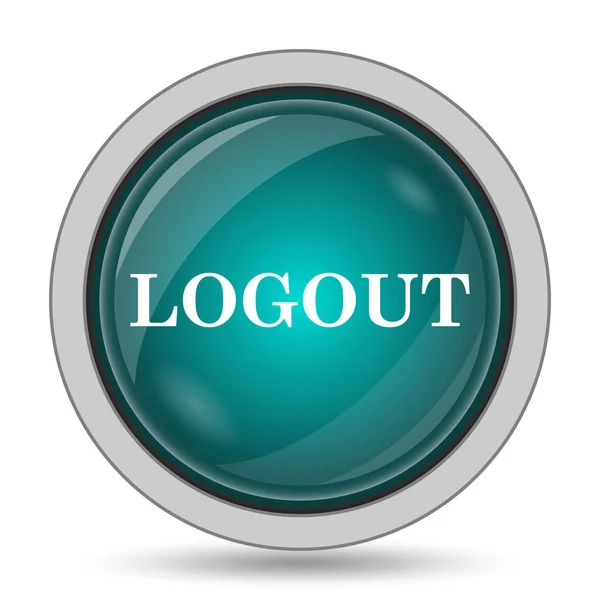 Logout Icon Website Button White Background — Stock Photo, Image