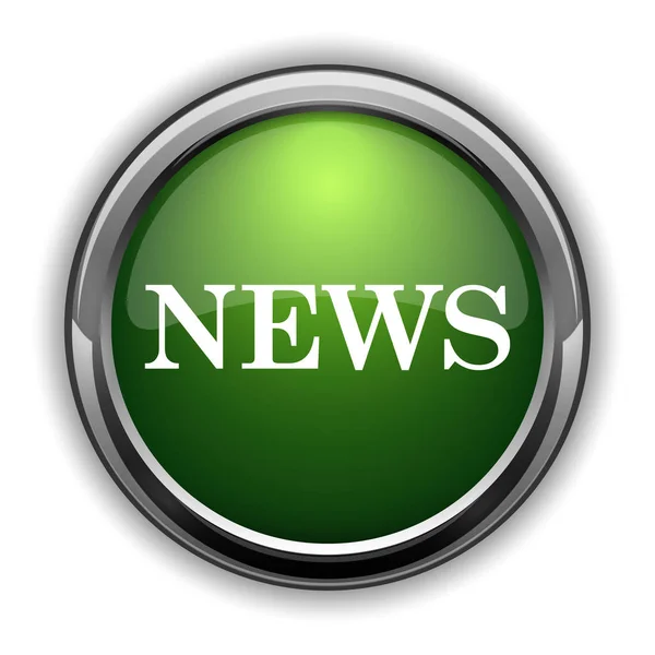 News Icon News Website Button White Background — Stock Photo, Image