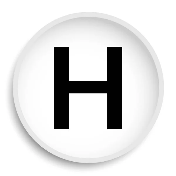 Hospital Icon Hospital Website Button White Background — Stock Photo, Image