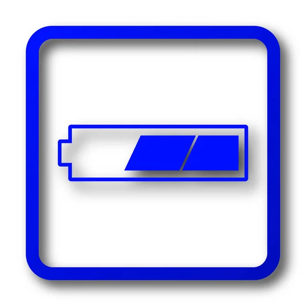 Заряженной Батареи Значок Заряженной Батареи Веб Сайт Кнопку Белом Фоне — стоковое фото