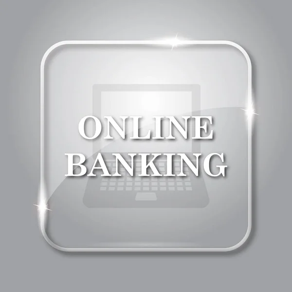 Icône bancaire en ligne — Photo
