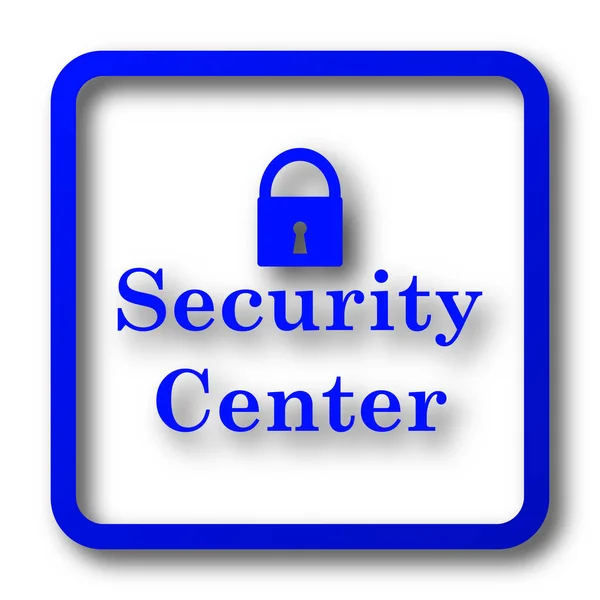 Security Center Icon Security Center Website Button White Background — Stock Photo, Image