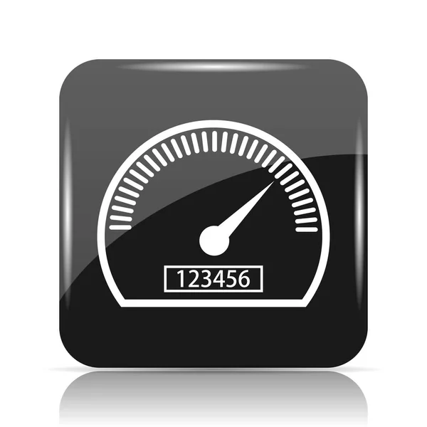 Speedometer Icon Internet Button White Background — Stock Photo, Image