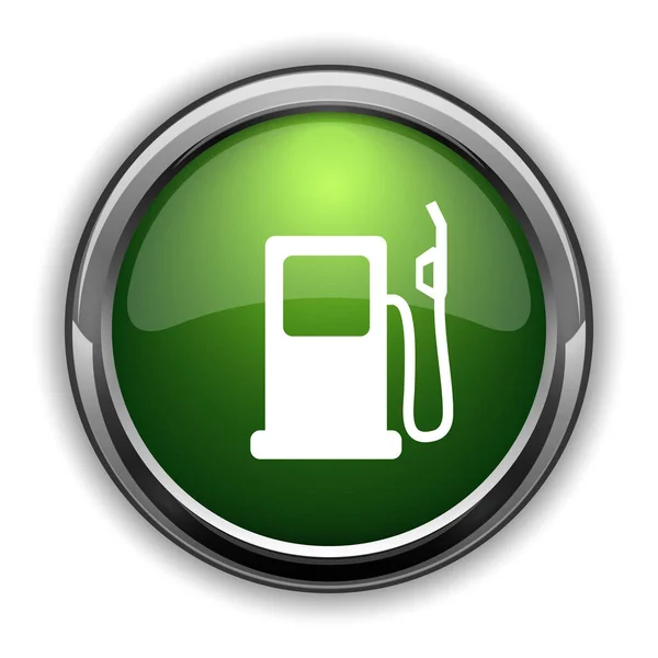 Gas Pump Icon Gas Pump Website Button White Background — Stock Photo, Image