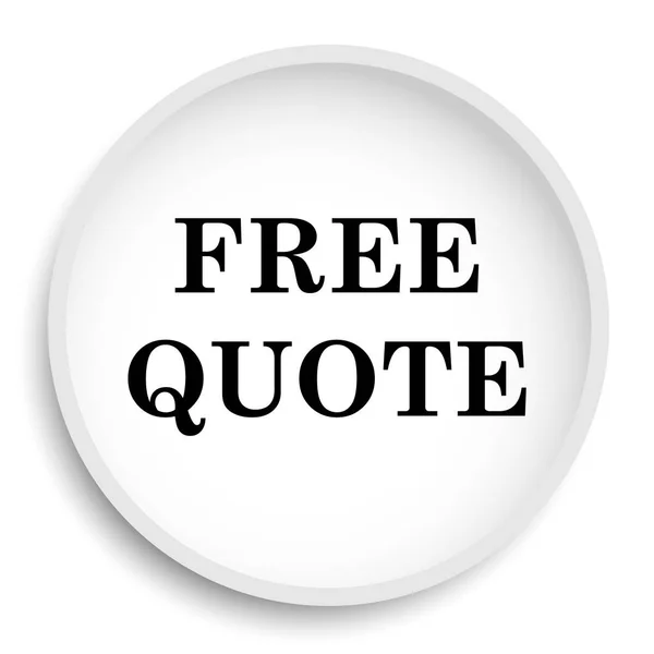 Бесплатная Иконка Цитаты Кнопка Сайта Бесплатного Цитирования Белом Фоне — стоковое фото