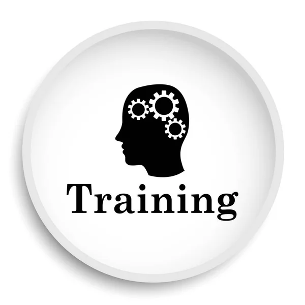 Training Icon Training Website Button White Background — Stock Photo, Image