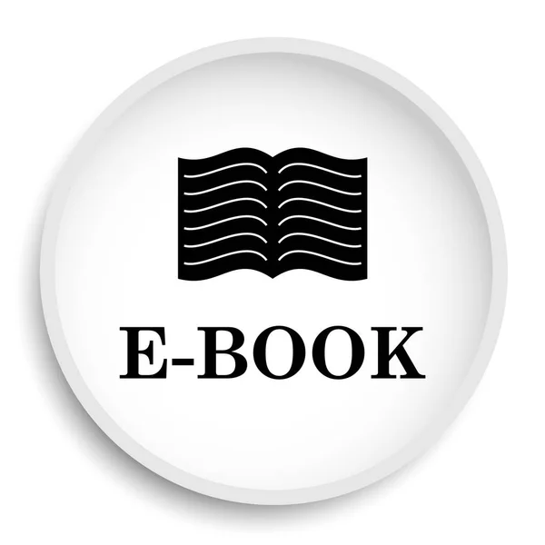 Boekpictogram Website Van Het Boek Knop Witte Achtergrond — Stockfoto