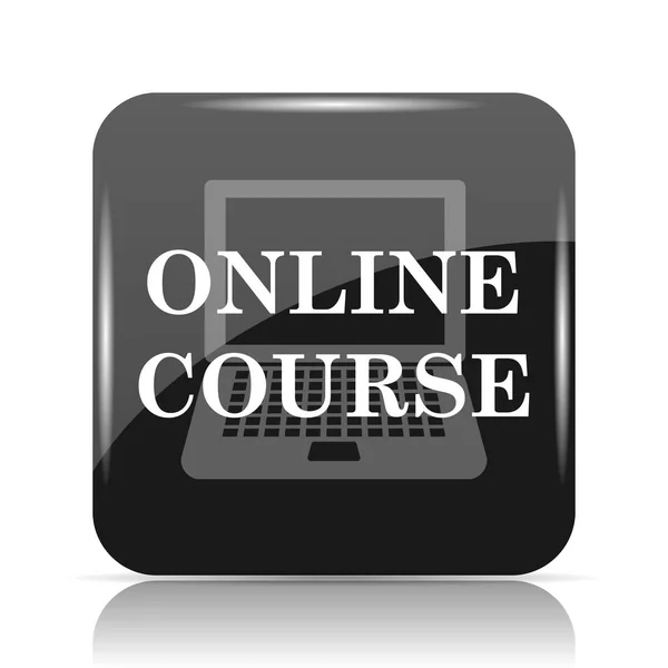 Online course icon. Internet button on white background