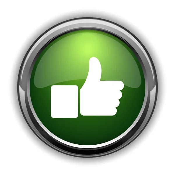 Thumb Icon Thumb Website Button White Background — Stock Photo, Image