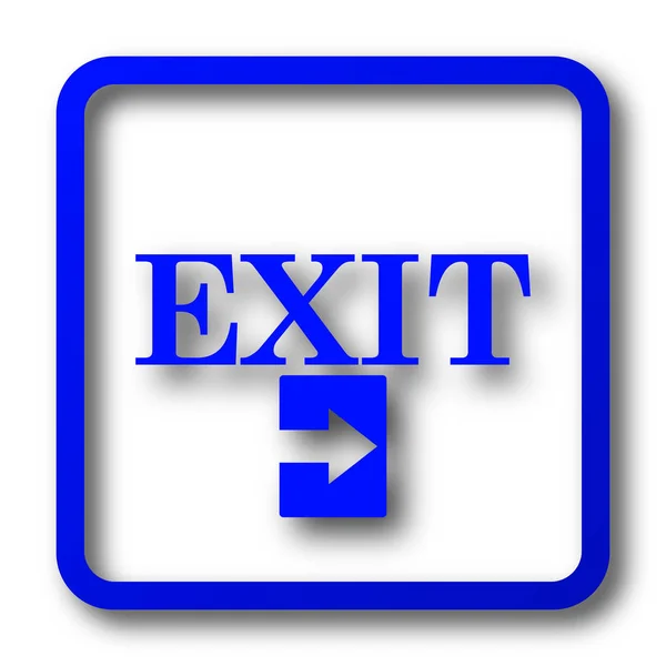 Exit 아이콘입니다 바탕에 웹사이트 — 스톡 사진