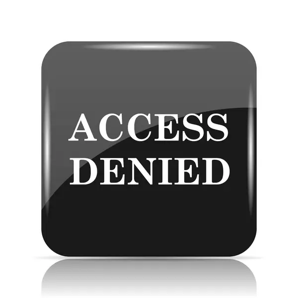 Access Denied Icon Internet Button White Background — Stock Photo, Image