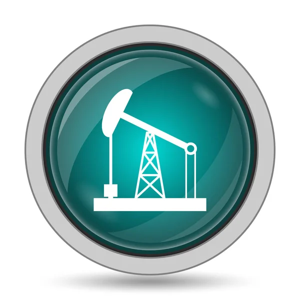 Ölpumpe Symbol Website Taste Auf Weißem Hintergrund — Stockfoto