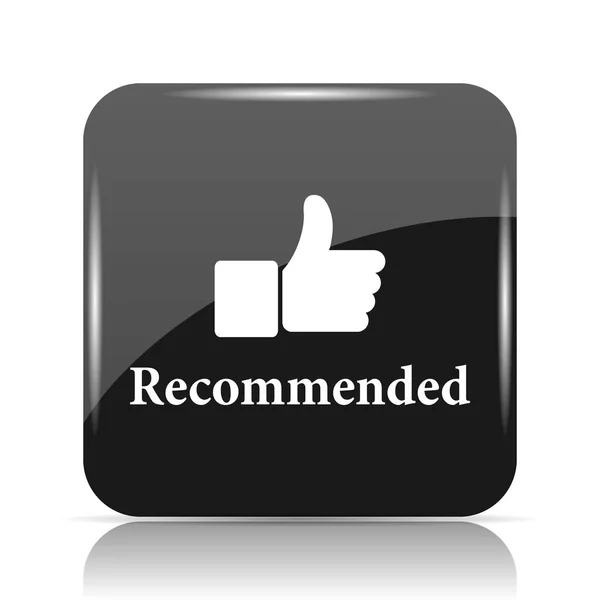 Recommended Icon Internet Button White Background — Stock Photo, Image