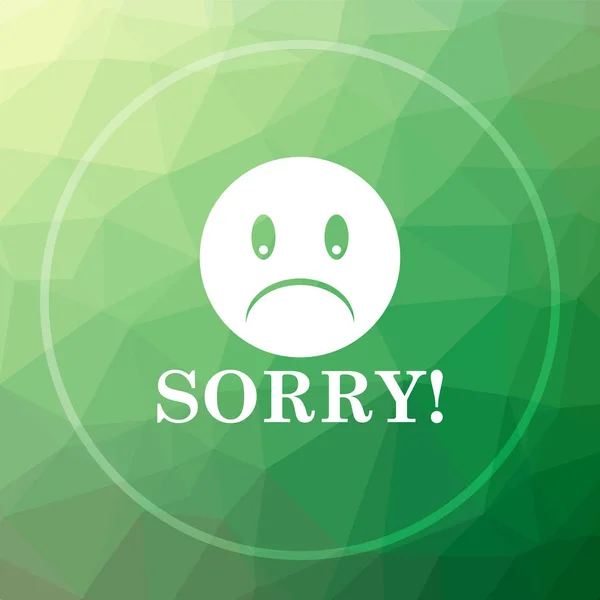 Sorry icon — Stock Photo, Image