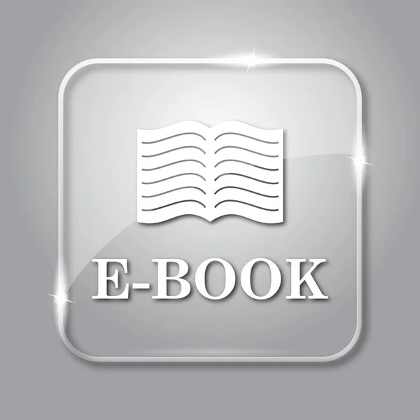 Ikona Knihy Šedém Pozadí Transparentní Tlačítko Internet — Stock fotografie