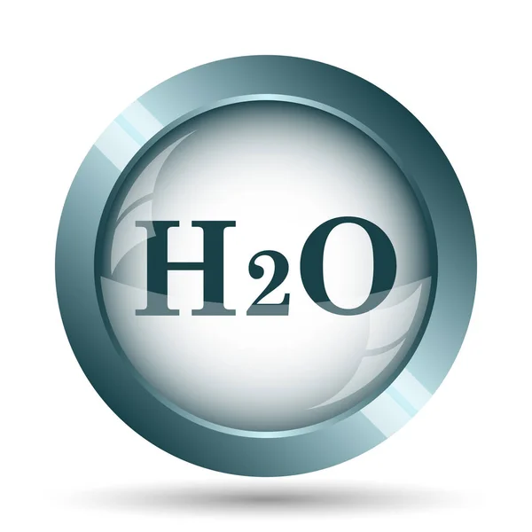 H2O のアイコン 白い背景の上のインター ネット ボタン — ストック写真