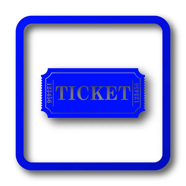 Icono Entrada Cine Cinema Ticket Botón Web Sobre Fondo Blanco —  Fotos de Stock