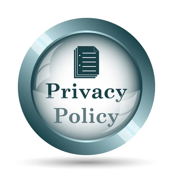 Privacy Policy Icon Internet Button White Background — Stock Photo, Image