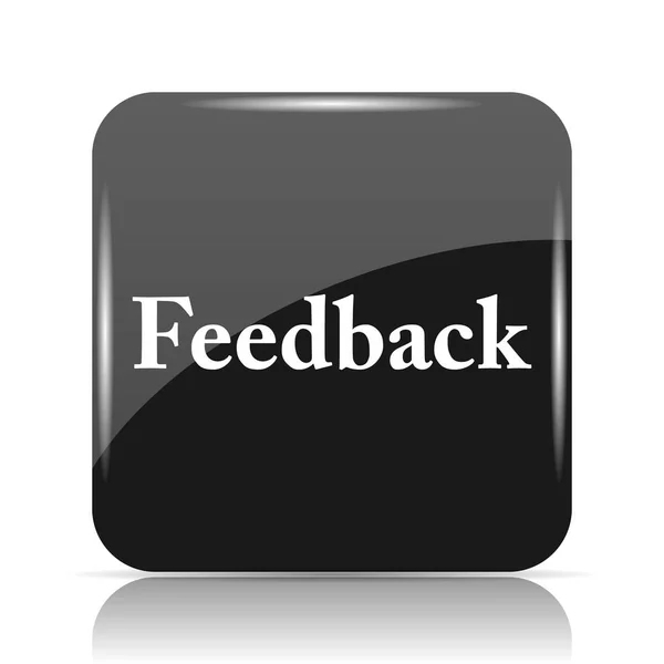 Feedback Icon Internet Button White Background — Stock Photo, Image